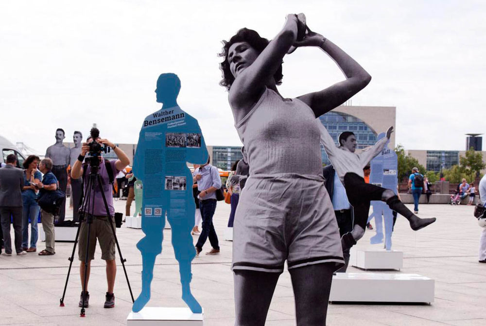 Ausstellung „Zwischen Erfolg und Verfolgung“. Foto: Laura Soria