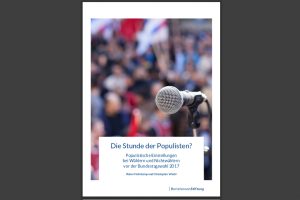 Bertelsmann-Studie „Die Stunde der Populisten?“ Cover: Bertelsmann Stiftung