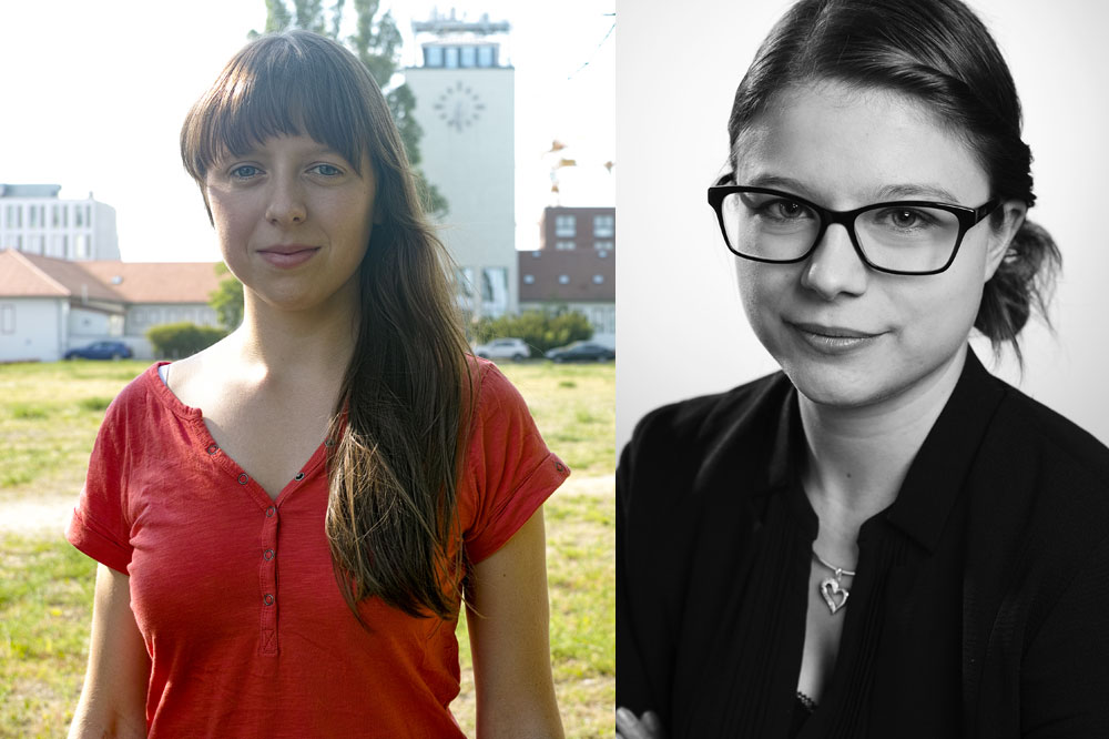 Die Preisträgerinnen Carolin Schramm und Kristina Mohr. Foto: HTWK Leipzig