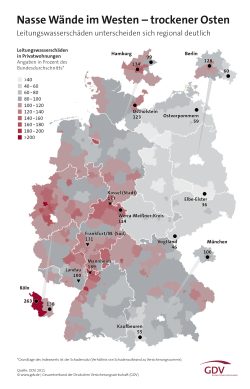 Schadensindexkarte. Grafik: GDV
