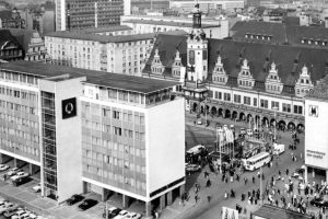 Markt mit Messeamt. Foto: Stadtarchiv Leipzig
