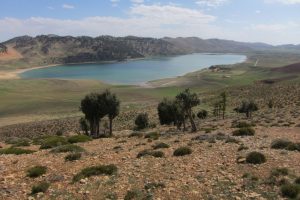 Der Sidi Ali-See im Mittleren Atlas Marokkos liegt auf einer Höhe von 2.080 Metern über dem Meeresspiegel und befindet sich unmittelbar am Nordrand der Sahara. Foto: Institut für Geographie/Universität Leipzig