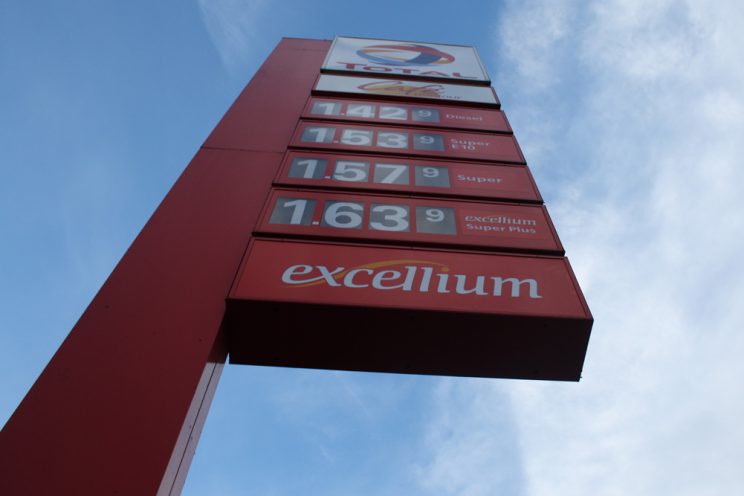 Preise an der Tankstelle vor drei Jahren. Foto: Ralf Julke