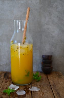 Mango-Maracuja-Eistee. Foto: Maike Klose