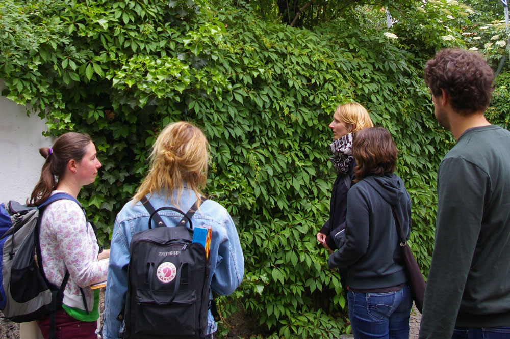 Kletterfix-Rundgang im Leipziger Süden 2016. Foto: Ökolöwe