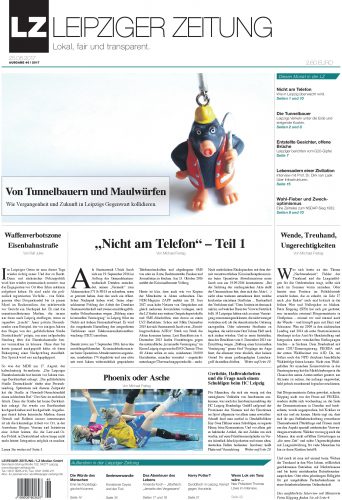 Die LEIPZIGER ZEITUNG Ausgabe 46. Foto: LZ-Titelblatt