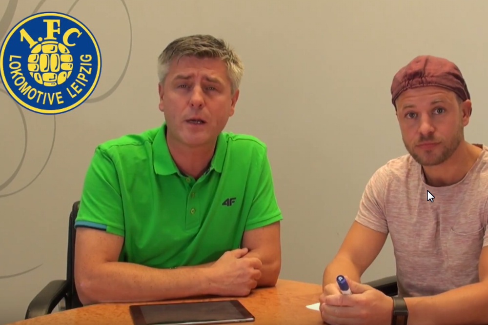 Norman Landgraf und Martin Hoch vom Heimspiel TV beim "Vorspiel" dieser Woche. Foto: Videoscreen