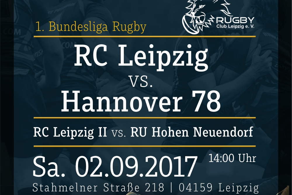Saisonstart für das Bundesliga-Team des RC Leipzig. Quelle: Rugby Club Leipzig e.V.