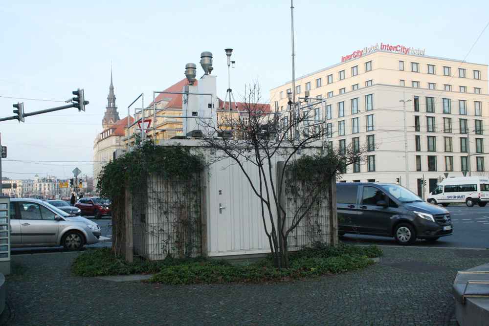 Luftmessstation Leipzig-Mitte. Foto: Ralf Julke