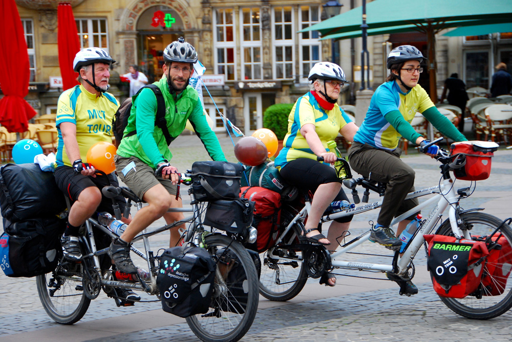 Teilnehmer der MUT-Tour. Foto: Depressionsliga, Oandris Tejeiro Nordet