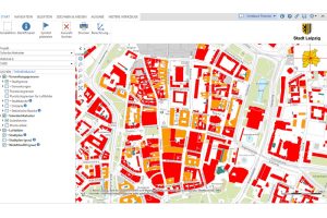 Ausschnitt aus dem Solardachkataster der Stadt Leipzig. Screenshot: L-IZ