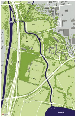 Das Gesamtprojekt "Wasserschlange". Karte: Kommunales Forum Südraum Leipzig