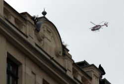 Der übliche Helikopter in der Luft. Foto: L-IZ.de