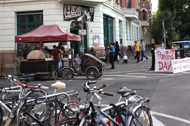 Parking Day an der Speisekammer in Schleußig. Foto: L-IZ.de