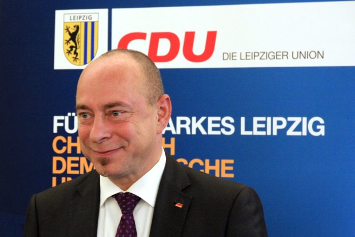 Thomas Feist bei seiner Nominierung zum Bundestagskandidaten für die CDU im Wahlkreis 153. Foto: L-IZ.de
