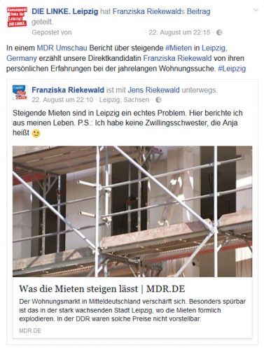 Screenshot Die Linke