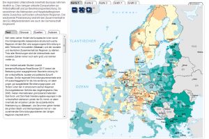 BIP-Flickenteppich Europa. Karte: Nationalatlas, Screen: L-IZ