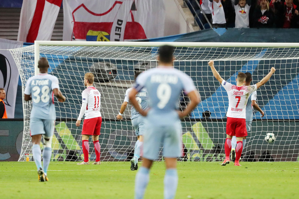 Emil Forsberg brachte sein Team in Führung, aber nur kurz. Foto: GEPA pictures/Sven Sonntag