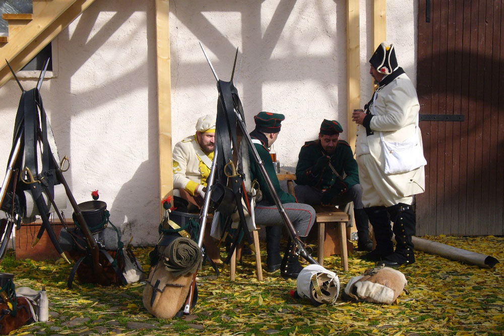 Einquartierung auf den Gehöften. Foto: Liebertwolkwitz 1813