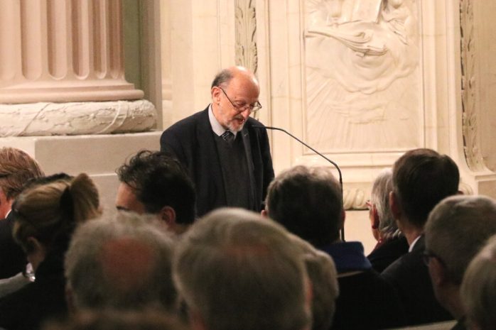 Eine weitblickende Demokratieredevon Adam Krzeminski in der Nikolaikirche. Foto: L-IZ.de