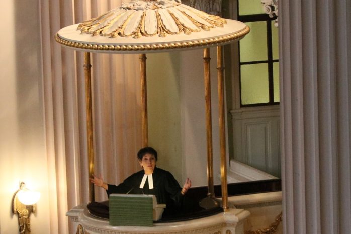 Margot Käßmann mit einer starken Predigt. Foto: L-IZ.de