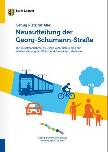 Die Broschüre zur Georg-Schumann-Straße. Cover: Stadt Leipzig