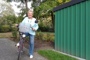 Fahrrad- und Rollatorgaragen der WG „Lipsia“ eG werden immer stärker nachgefragt. Foto: Lipsia