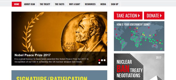 Die Ican-Homepage. Screenshot: L-IZ