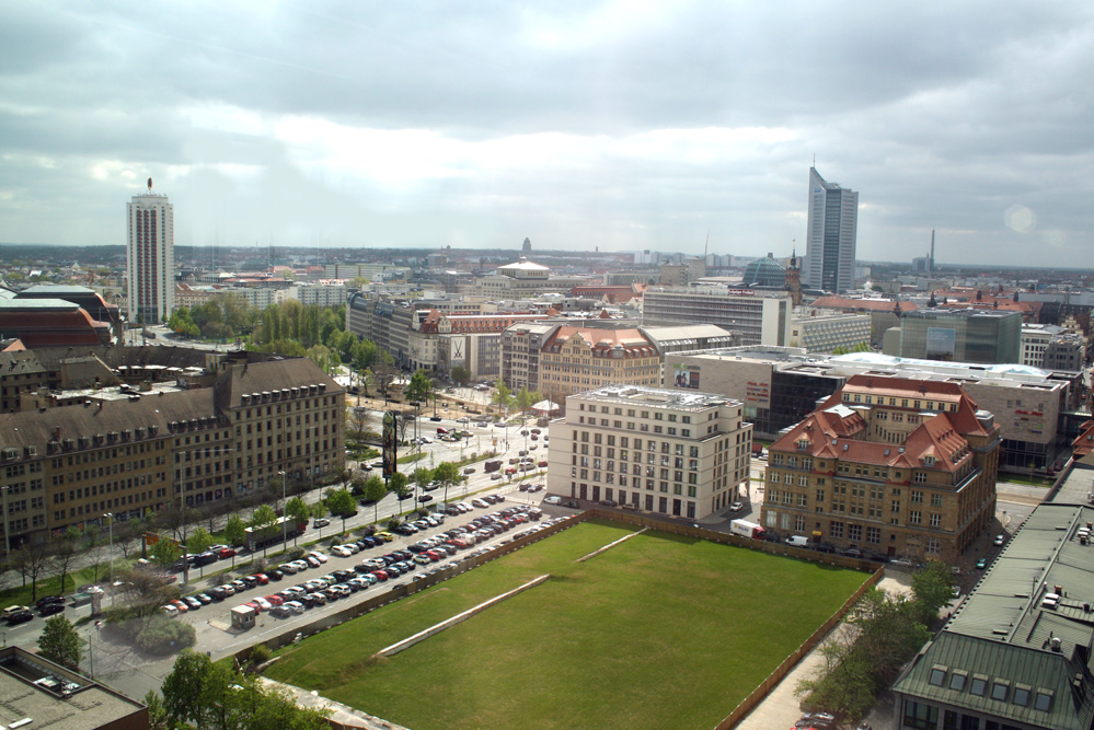 Leipzig aus der Vogelperspektive. Foto: Ralf Julke