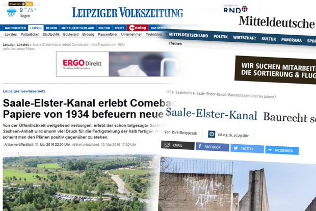 LVZ und MZ zm "sensationellen" Fund. Screenshots:L-IZ