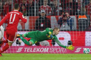 James erzielt den Führungstreffer für die Bayern. Foto: GEPA pictures/Thomas Bachun