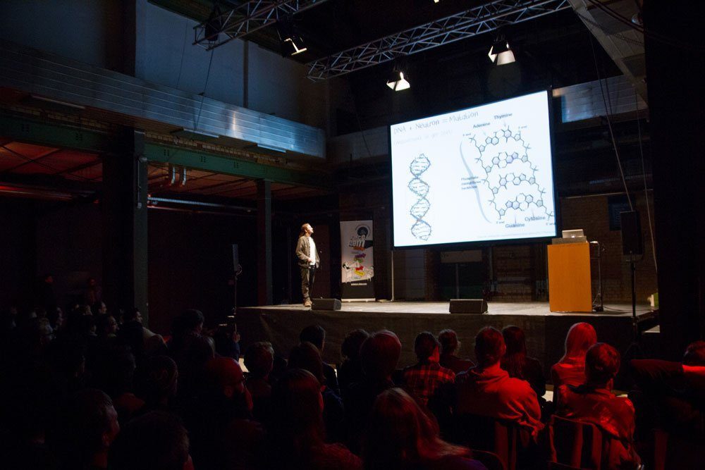 Science Slam im WERK2. Foto: Stephanie Winkler