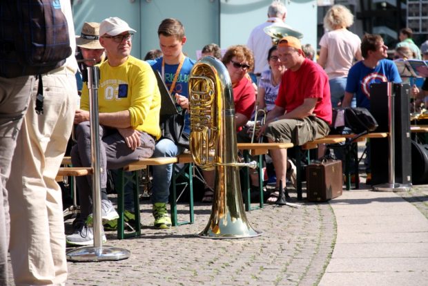 Das Musizieren auf dem Augustusplatz war gut besucht - viele andere Veranstaltungen eher nicht. Foto: L-IZ.de