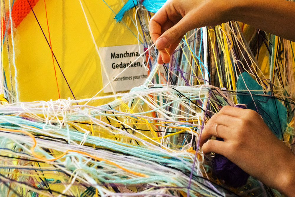 „Gedankenspinnerei“ im „Königreich der Phantasie“. Foto: UNIKATUM