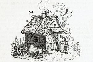 Hexenhaus aus dem „Märchenbuch“ von Ludwig Bechstein, 1853, Sammlung Vogel. Foto: SGM