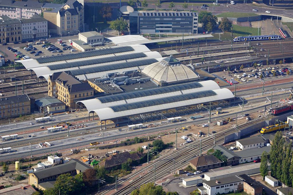 Ostseite Halle (Saale) Hauptbahnhof Foto: DB AG/Klaus Heinrich