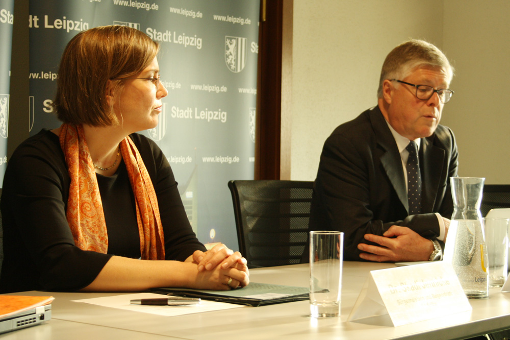 Dr. Skadi Jennicke und Peter Gartiser. Foto: Ralf Julke