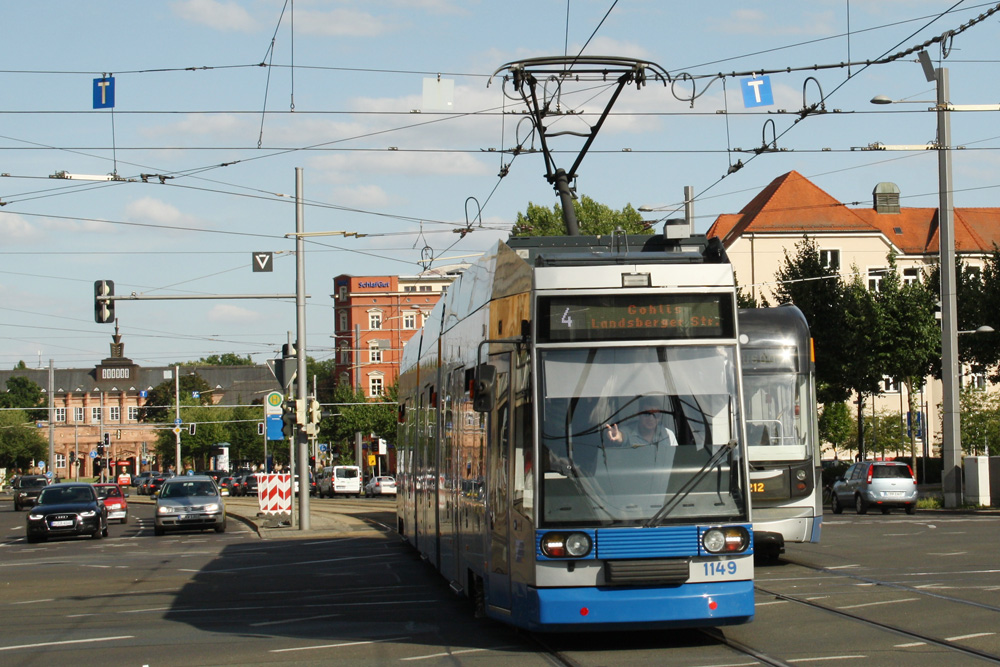 Straßenbahnen am Augustusplatz. Foto: Ralf Julke