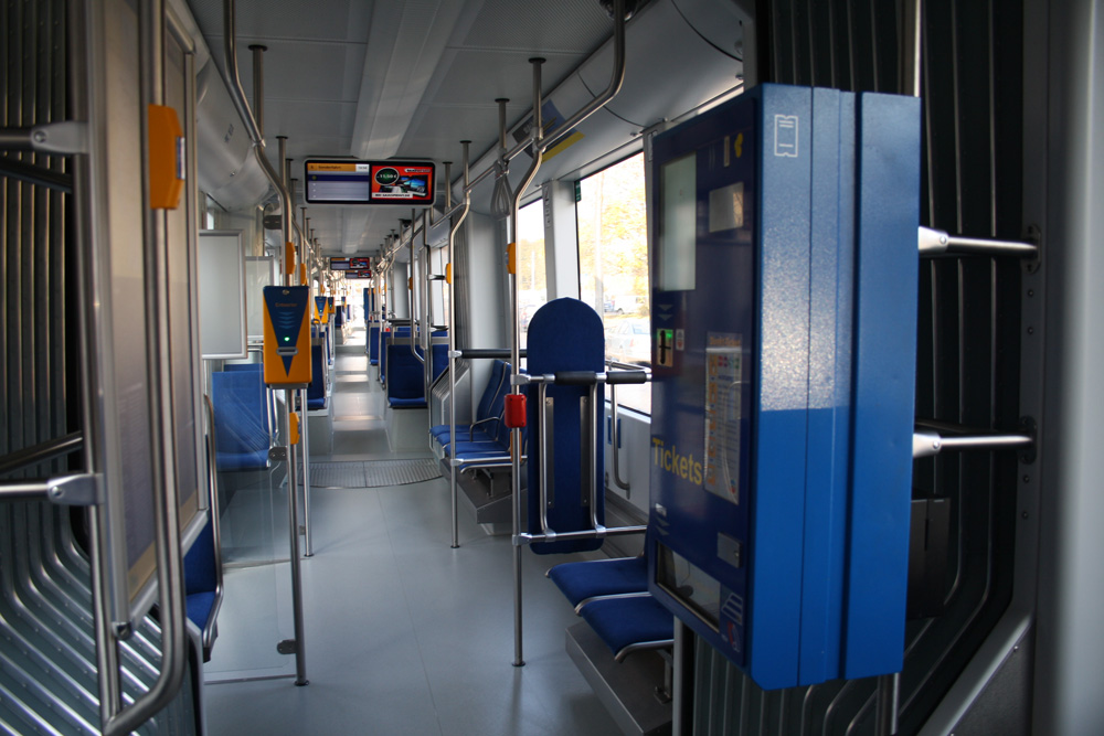Straßenbahn mal ganz ohne Schwarzfahrer. Foto: Ralf Julke