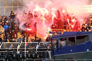 Derbyzeit in Leipzig - die Schlachtenbummler als das eigentliche Event? Foto: Jan Kaefer