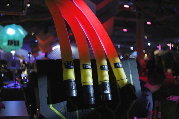 Ein Rohrpostsystem wird extra für den Kongress betrieben. Foto: Alexander Böhm