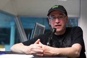 Lutz Walter für die Leutzscher Welle in Aktion. Foto: Privat