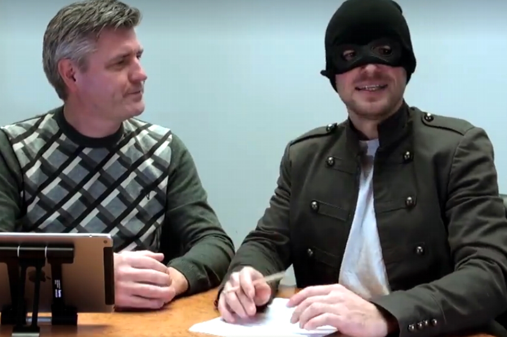 Norman Landgraf und Martin Hoch in der neuen Sendung von heimspiel TV. Foto: Videoscreen