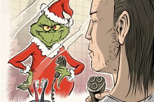 Schwarwel. Karikaturist, Filmemacher, Freund (ganzjährig). Und manchmal der Grinch. Kari: Schwarwel
