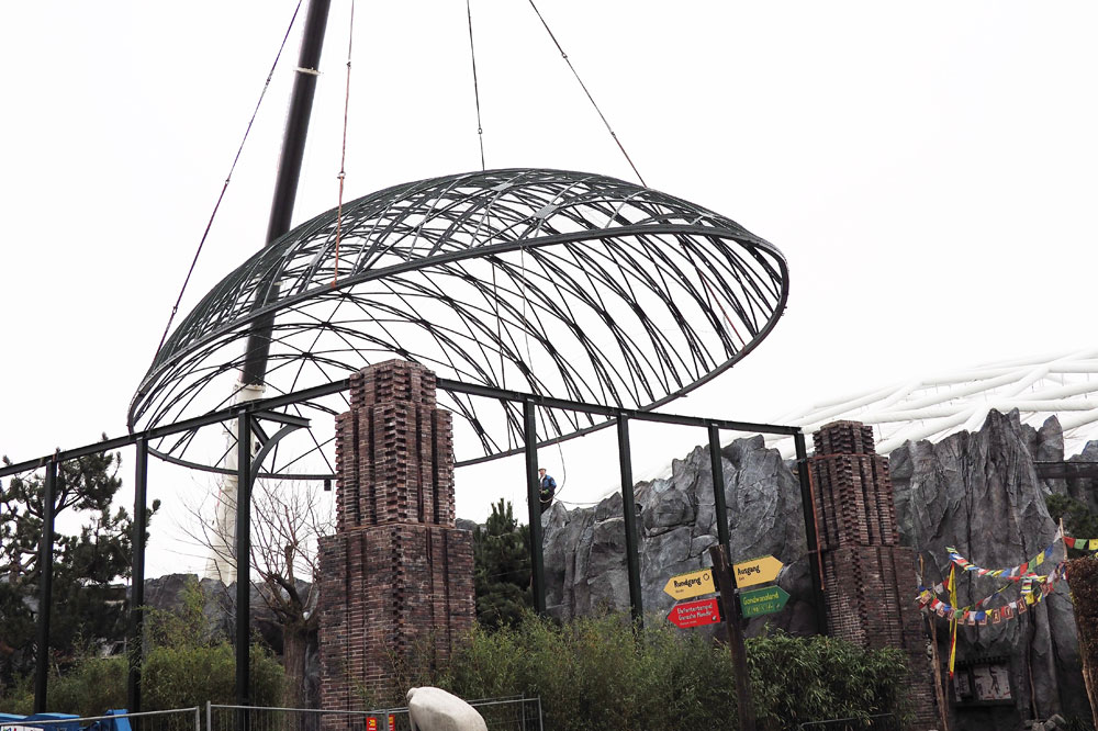 Kuppel im Anflug. Foto: Zoo Leipzig