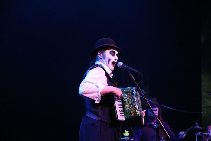 The Tiger Lillies on stage.