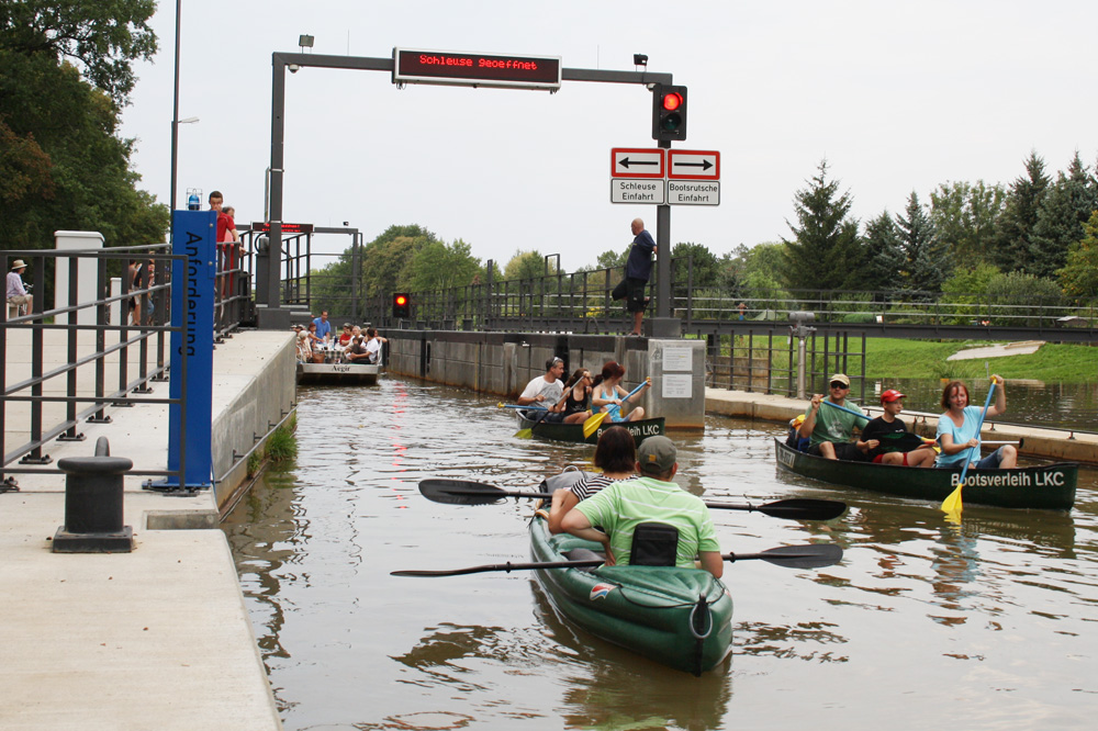 Die Schleuse Connewitz. Foto: Ralf Julke