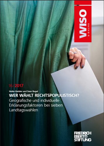 Die FES-Studie "Wer wählt rechtspopulistisch?" Cover: FES