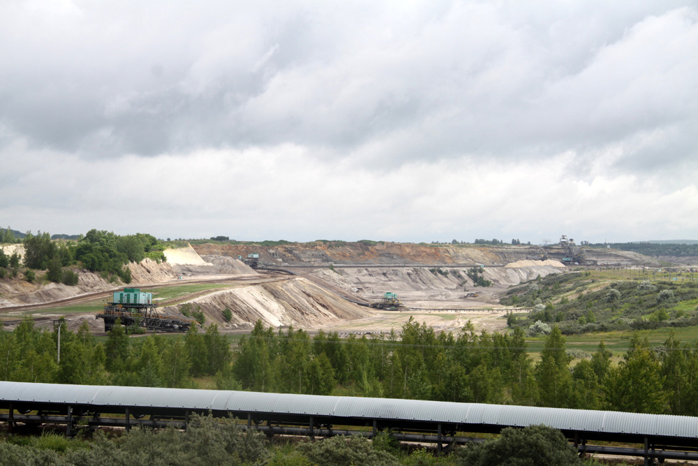Blick in den Tagebau Vereinigtes Schleenhain. Foto: Matthias Weidemann