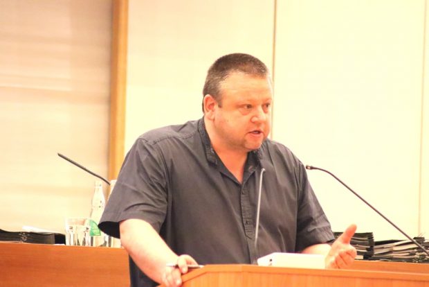 Andreas Geisler (SPD) im Stadtrat Leipzig. Foto: L-IZ.de